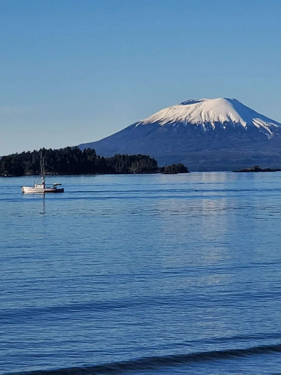 Boat on the water near Sitka